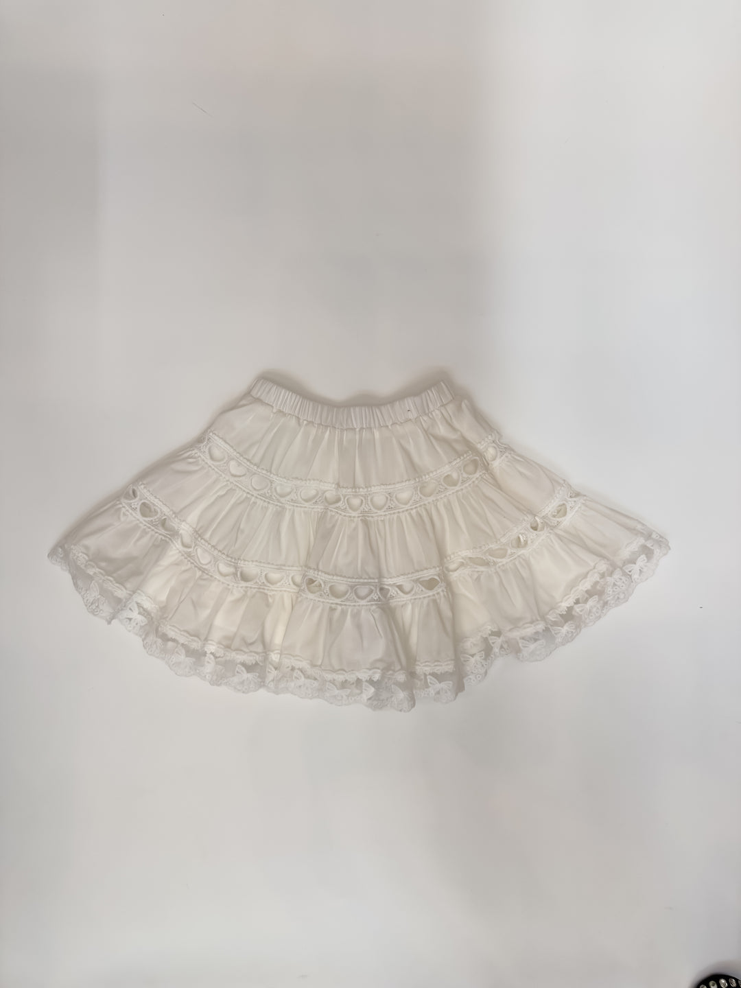 Sofia Heart & Bow Lace Mini Skirt