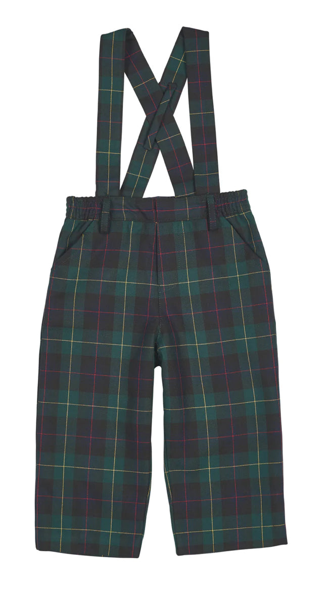 Plaid Pant with Removable Suspenders