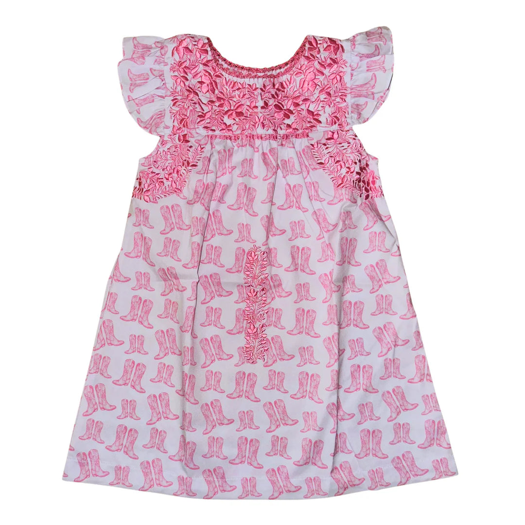 Flutter Sleeve Dress w/Out Ruffle