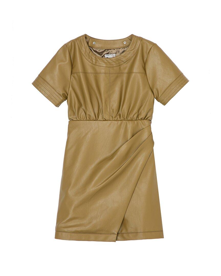 Faux Leather Wrap Dress – Haute Totz