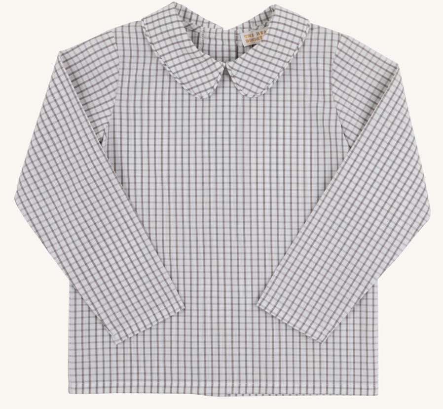 Peter Pan Collar Shirt-Onesie