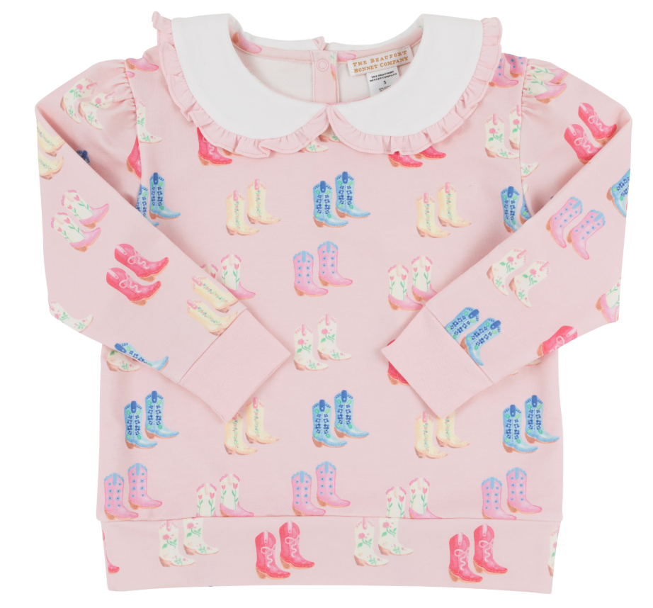 Maude's Ruffle Cassidy Comfy Crewneck