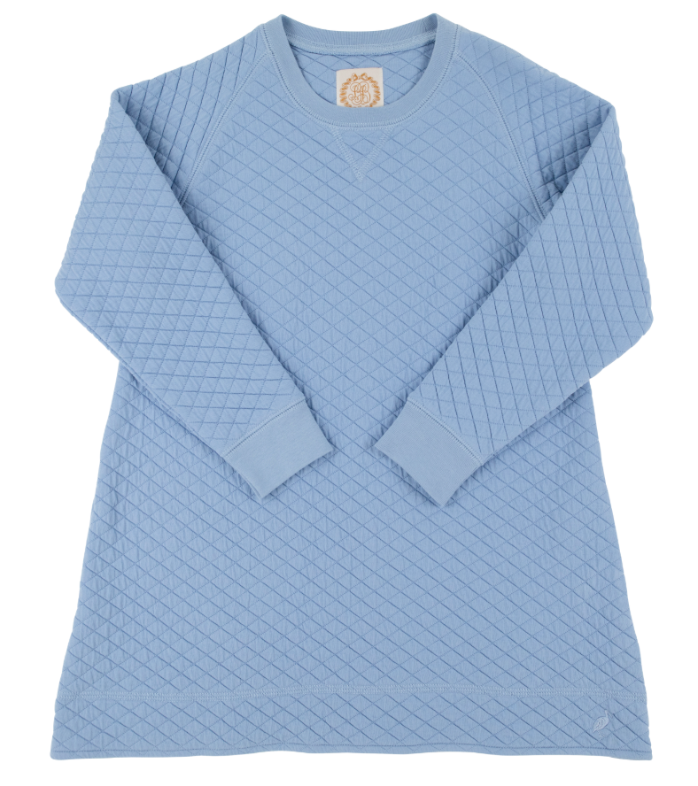 Cassidy Comfy Crewneck Dress-Quilted