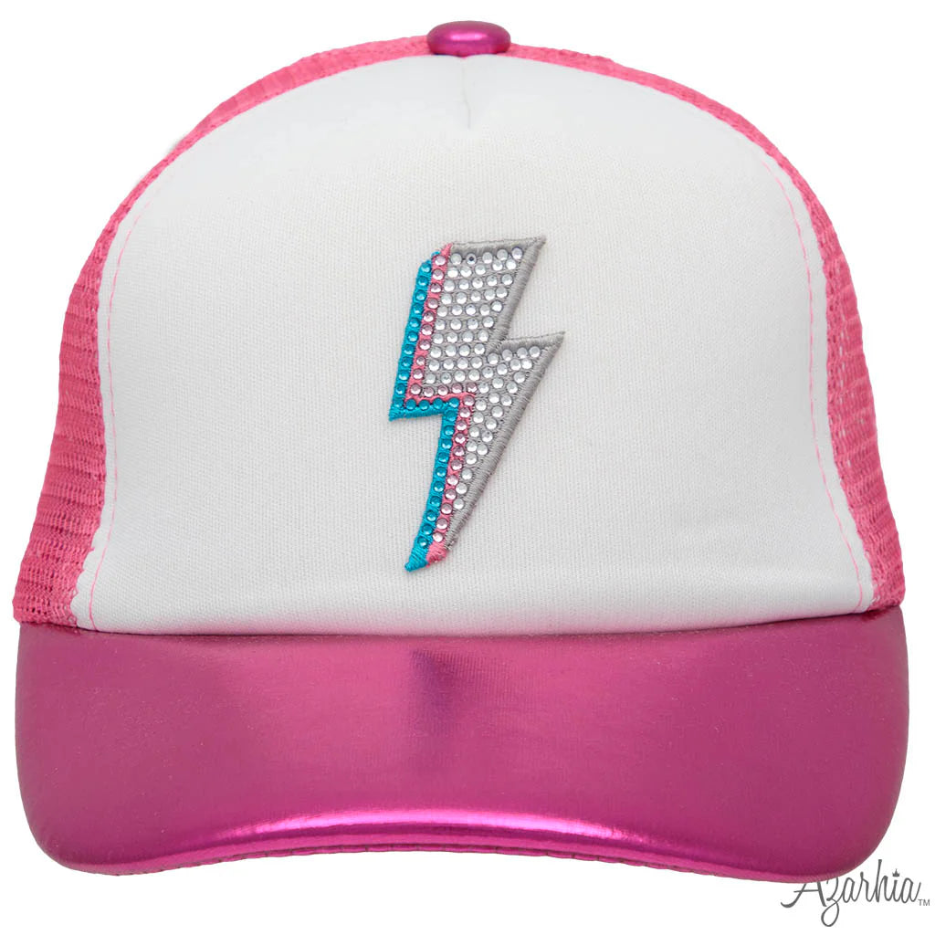 Tri-Color Lightning Bolt Trucker Hat