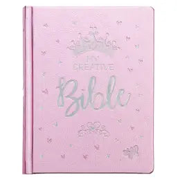 Metallic Pink Faux Leather My Creative Bible for Girls