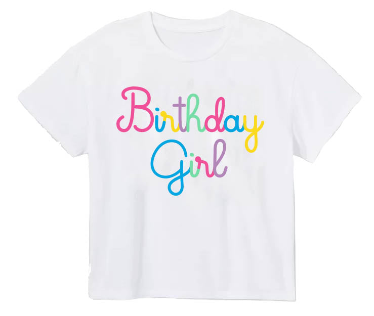 Birthday Girl In Sequin Boxy Tee