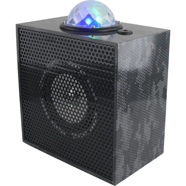 Black Camo Bluetooth Stereo Speaker w/Laser Light Show