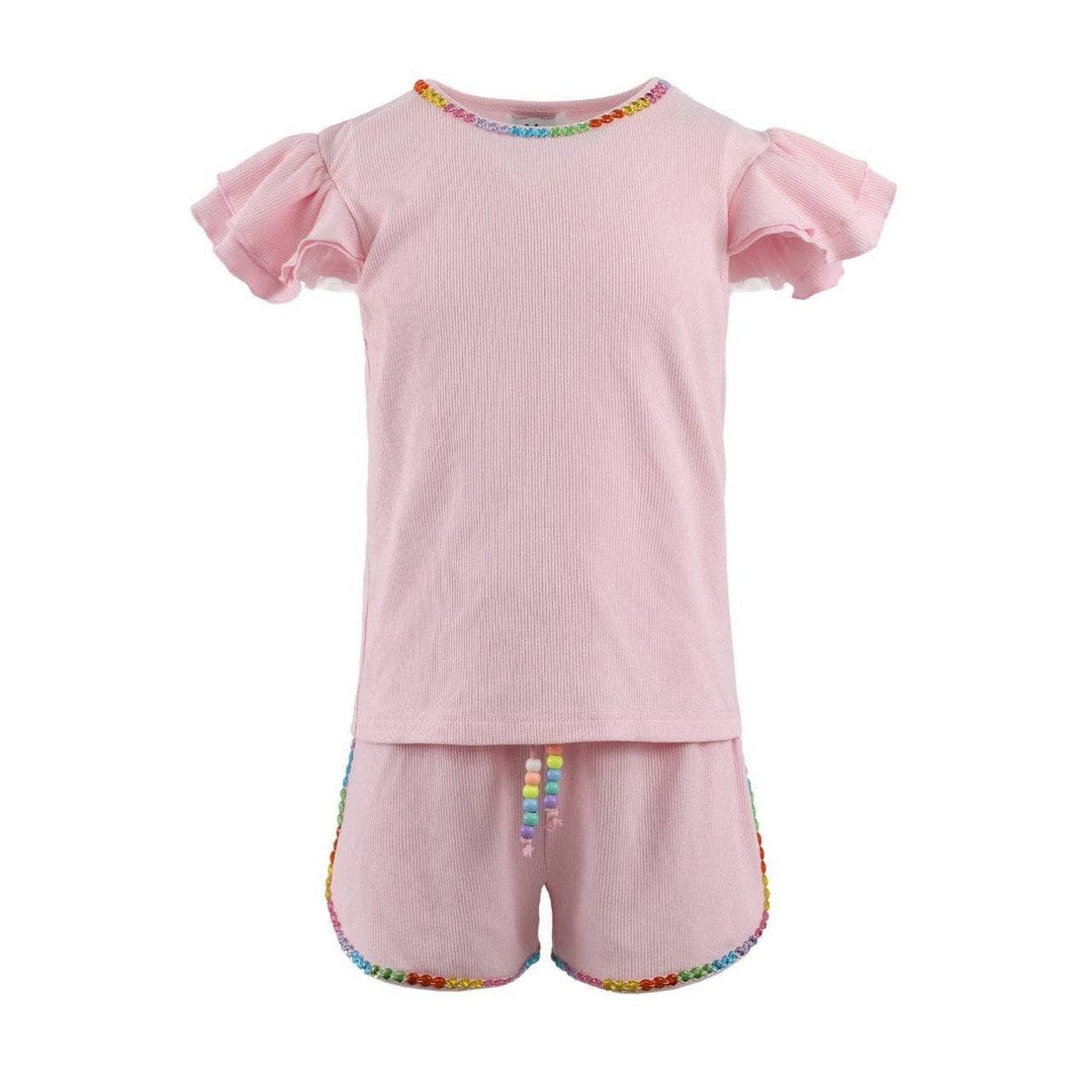 Candy Gem Bead Ruffle Set