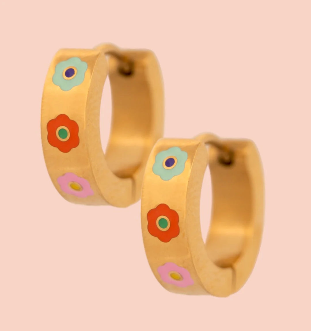 Chunky Huggie Hoop Earrings