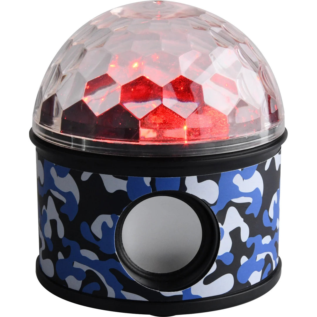 Blue Camo Funlight Bluetooth Stereo Speaker