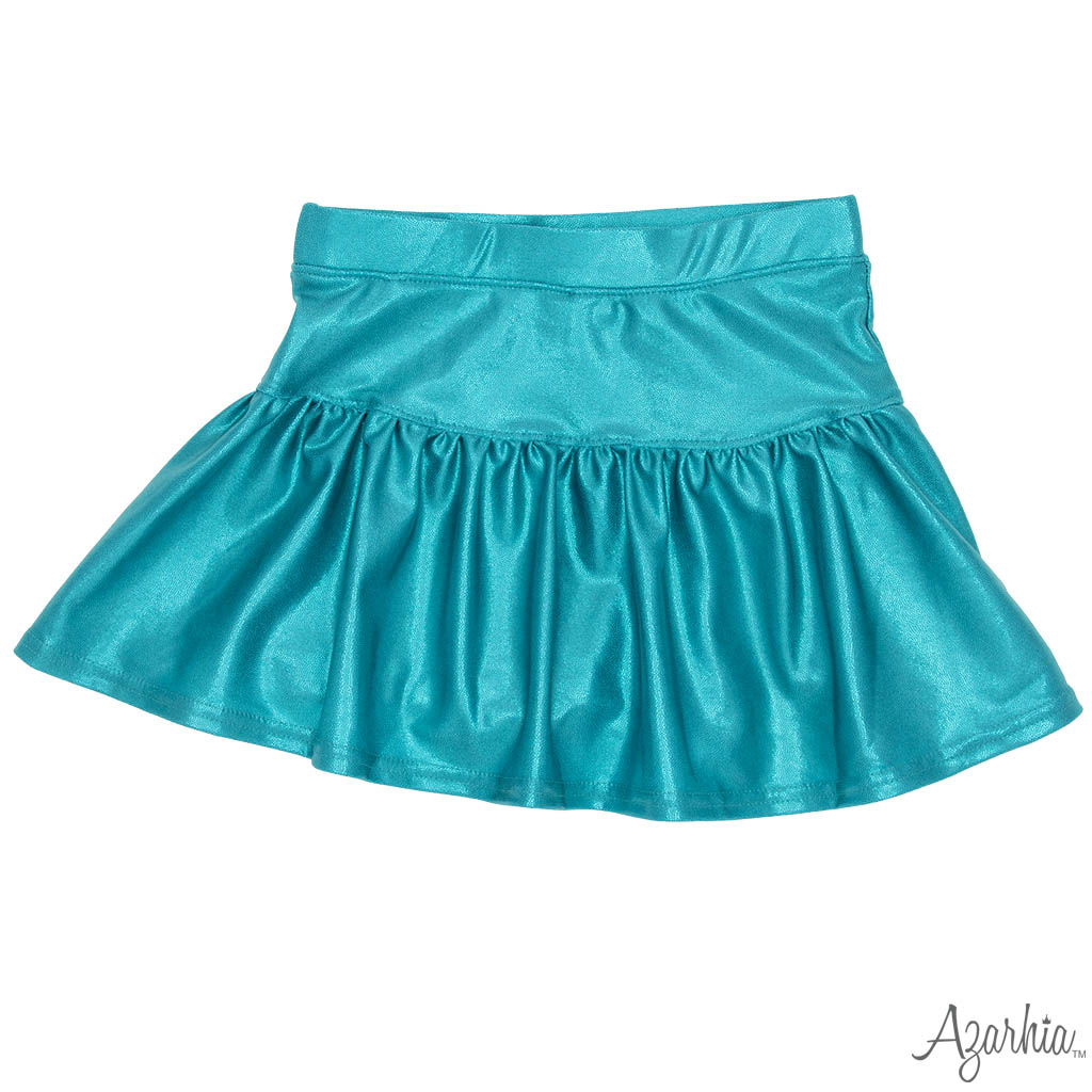 Gathered Shimmer Skort