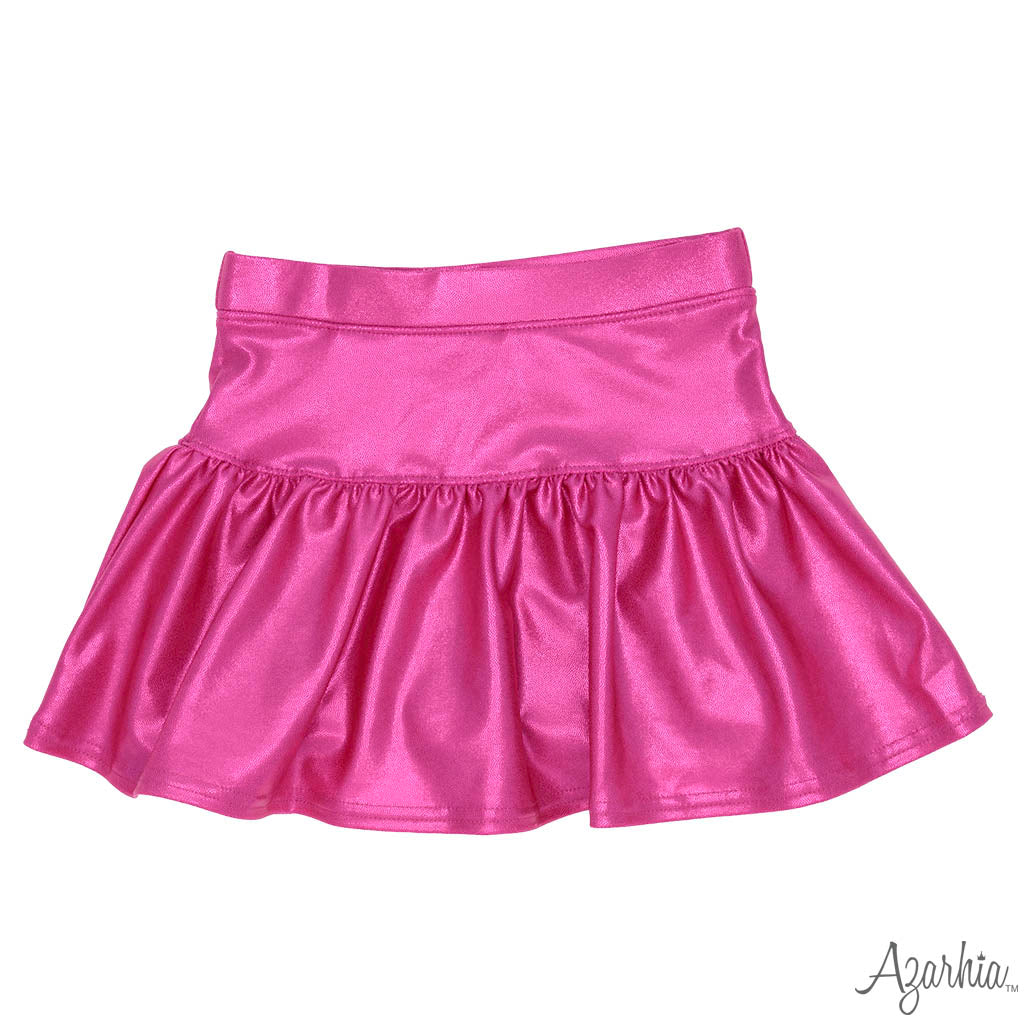 Gathered Shimmer Skort