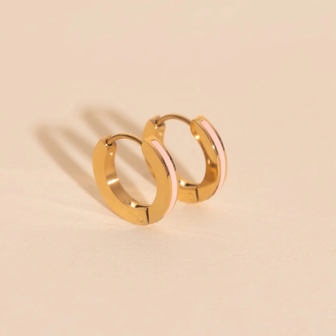 Color Huggie Hoop Earrings