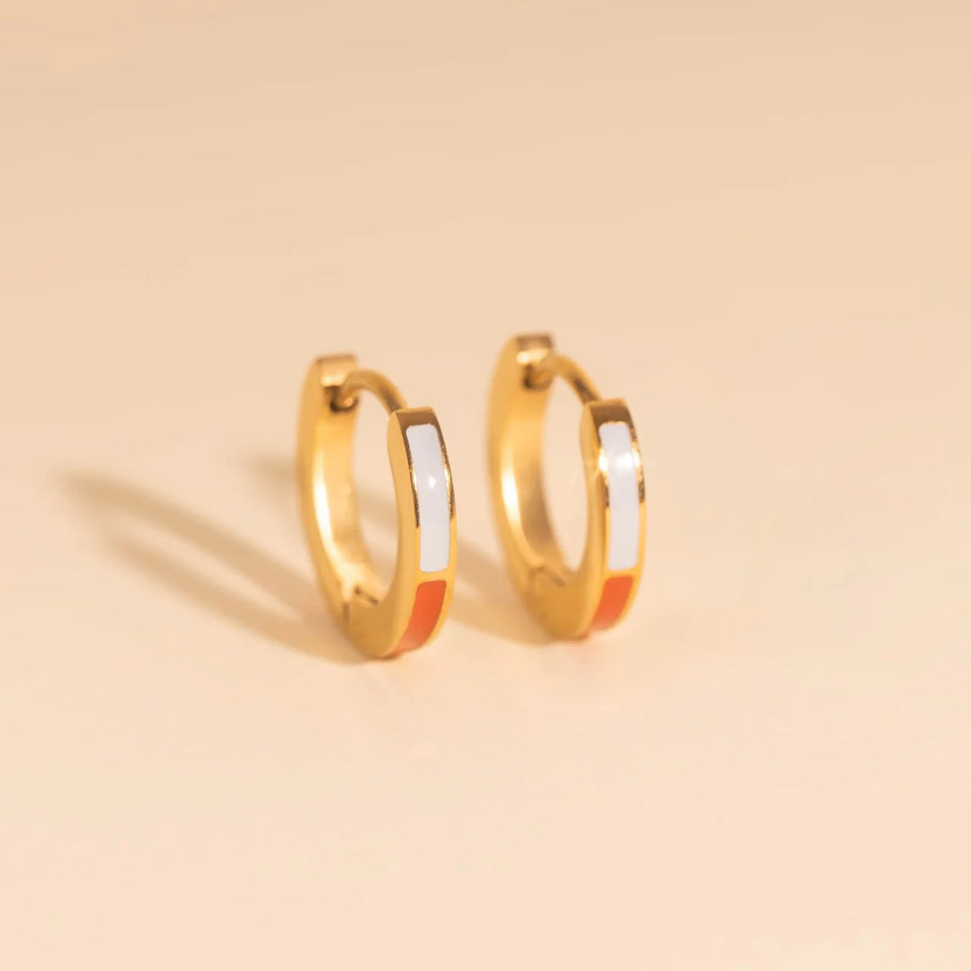 Color Huggie Hoop Earrings