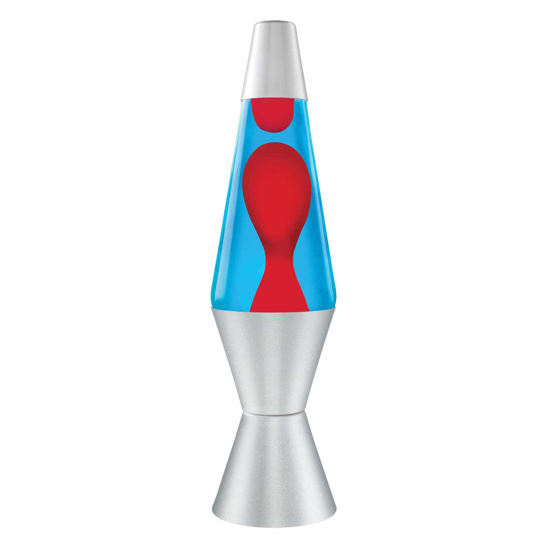 Lava Lamp-Red/Blue/Silver-14.5"