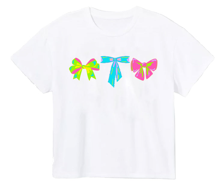 Neon Bows Boxy Tee