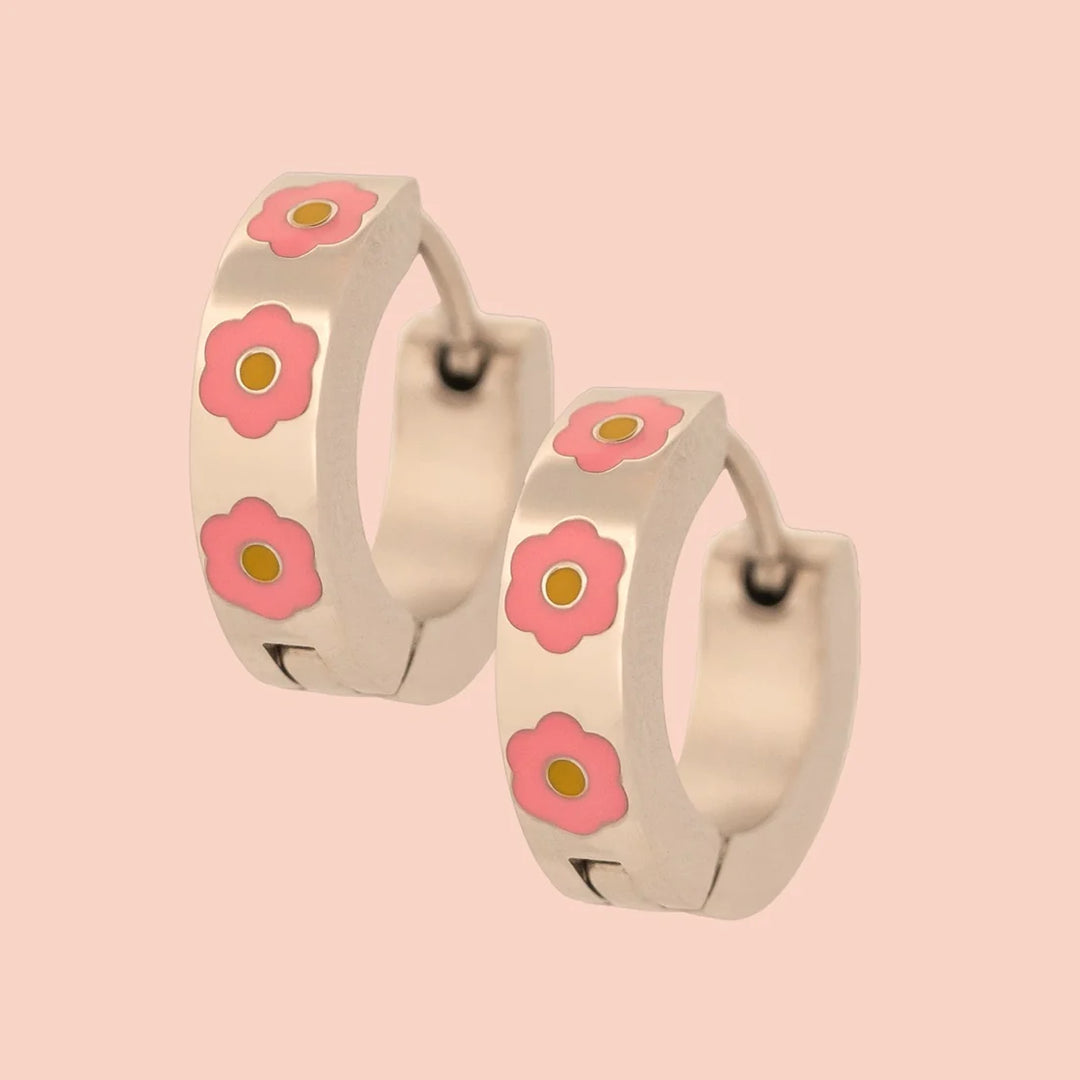 Chunky Huggie Hoop Earrings