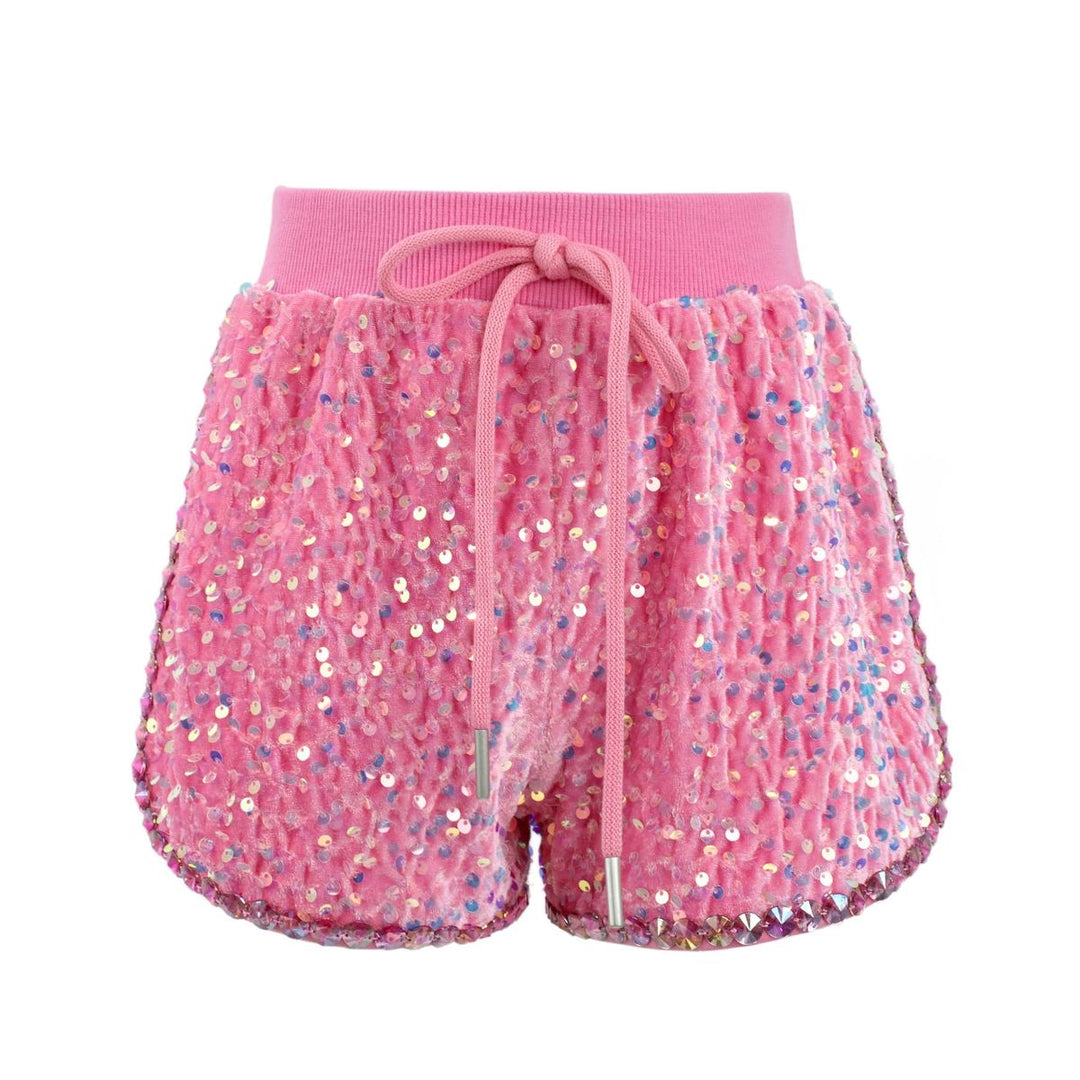 Pretty In Pink Sequin Shorts