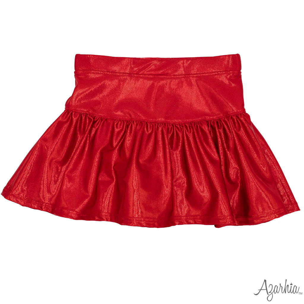 Gathered Shimmer Skort