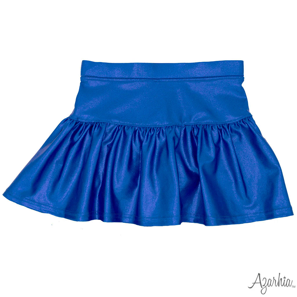 Gathered Shimmer Skort