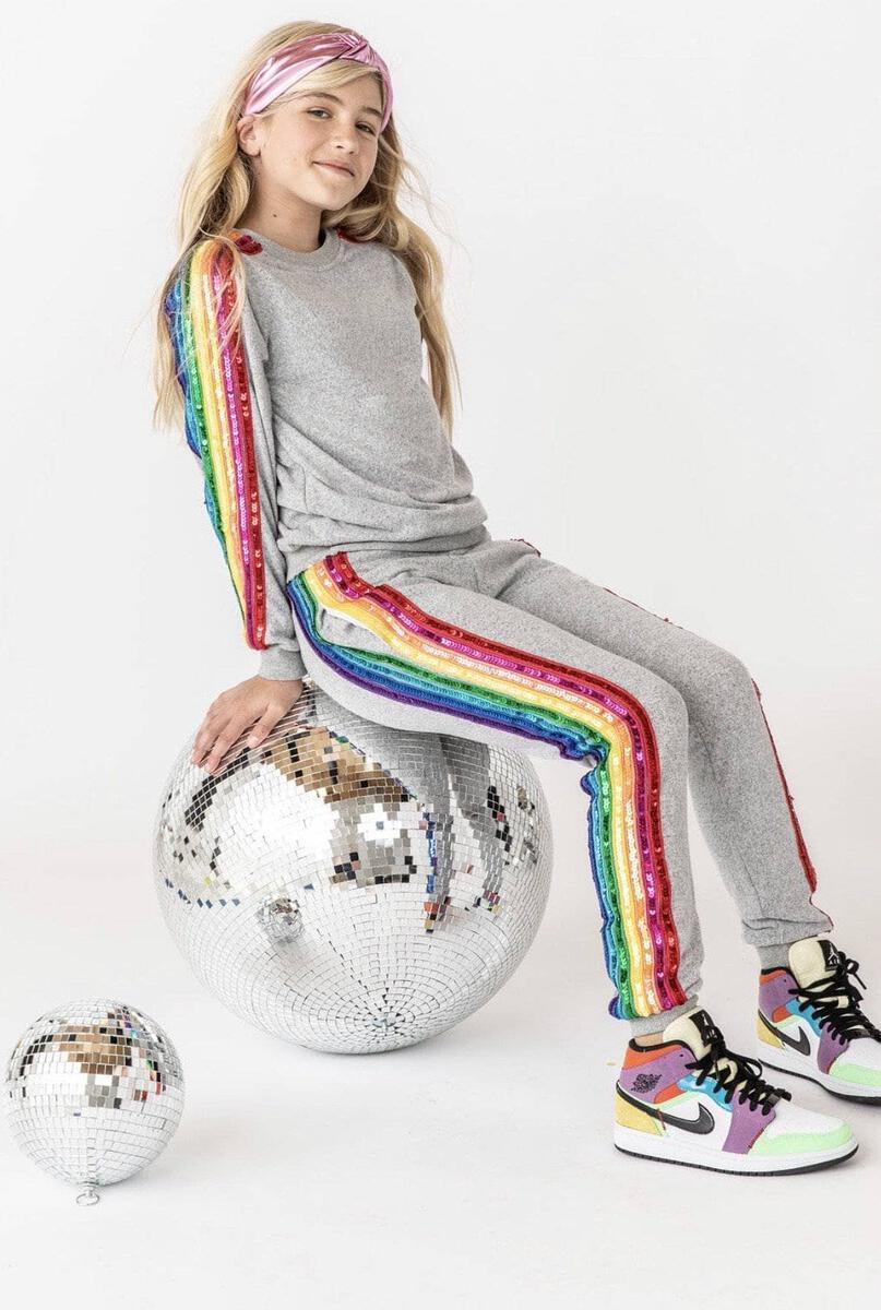 Sequin Rainbow Tracksuit