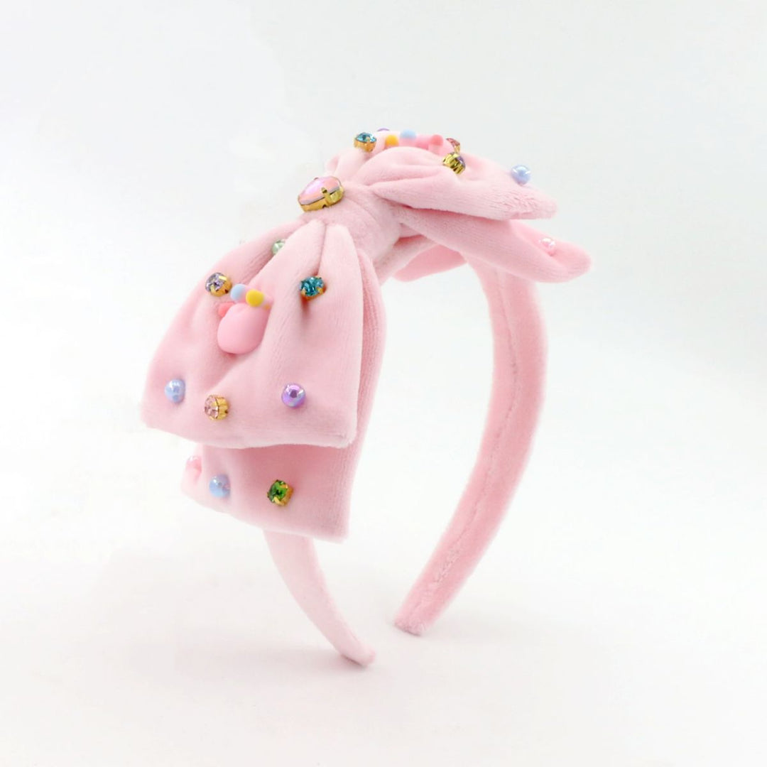 Poppyland Velvet Bow Headband