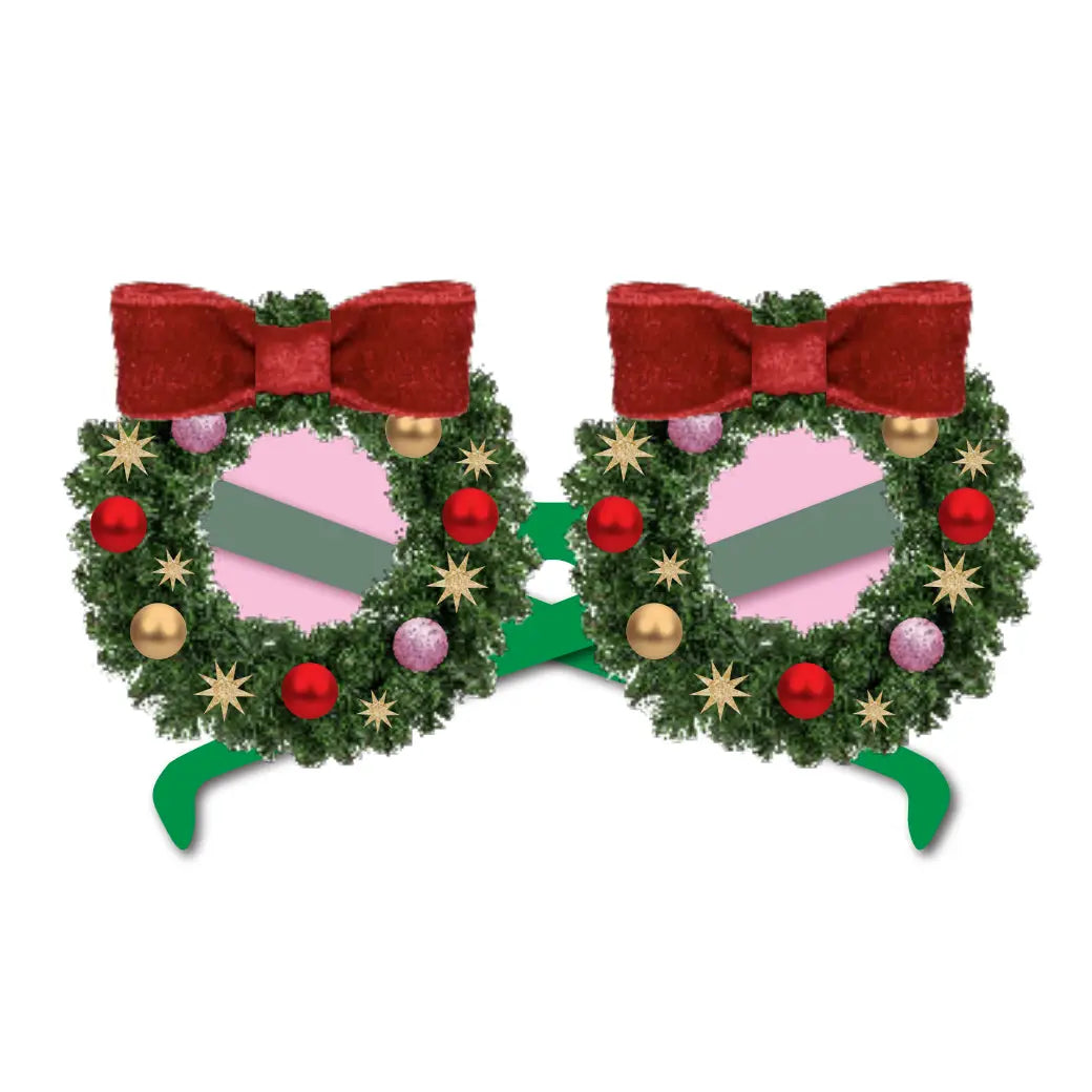 Fa La La Wreath Glasses