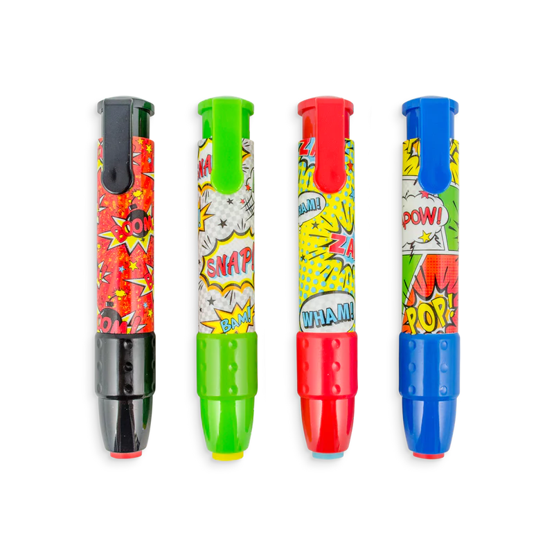 Comic Attack ClickIt Erasers