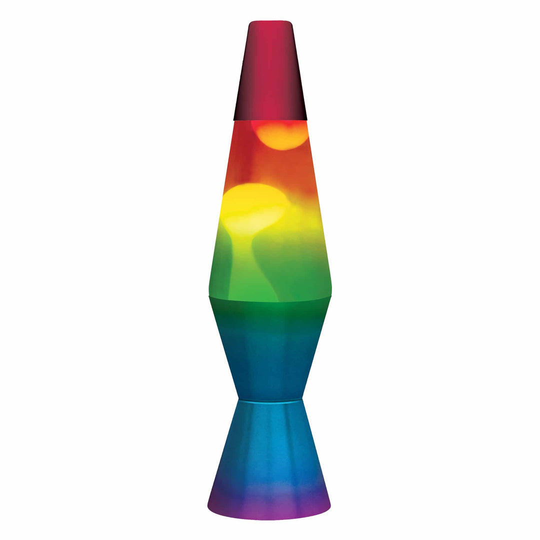 LAVA LAMP RAINBOW – WHITE/TRICOLOR-11.5”