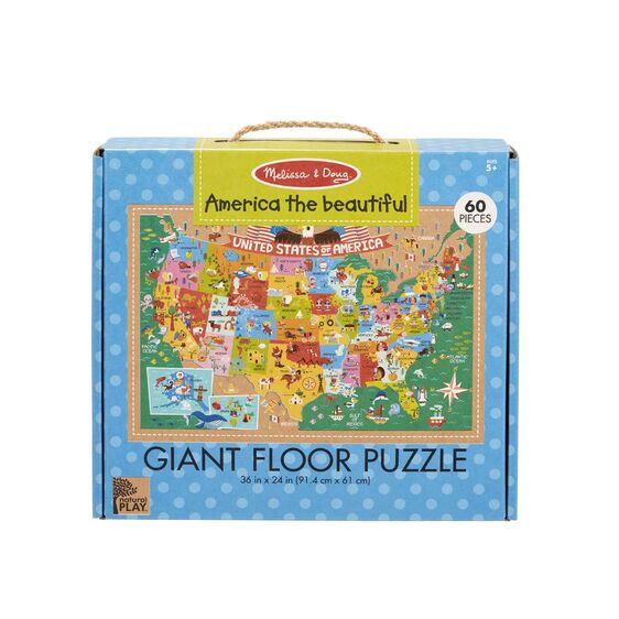 Natural Play Floor Puzzle: America the Beautiful