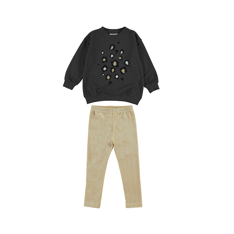Cheetah Velvet Legging Set