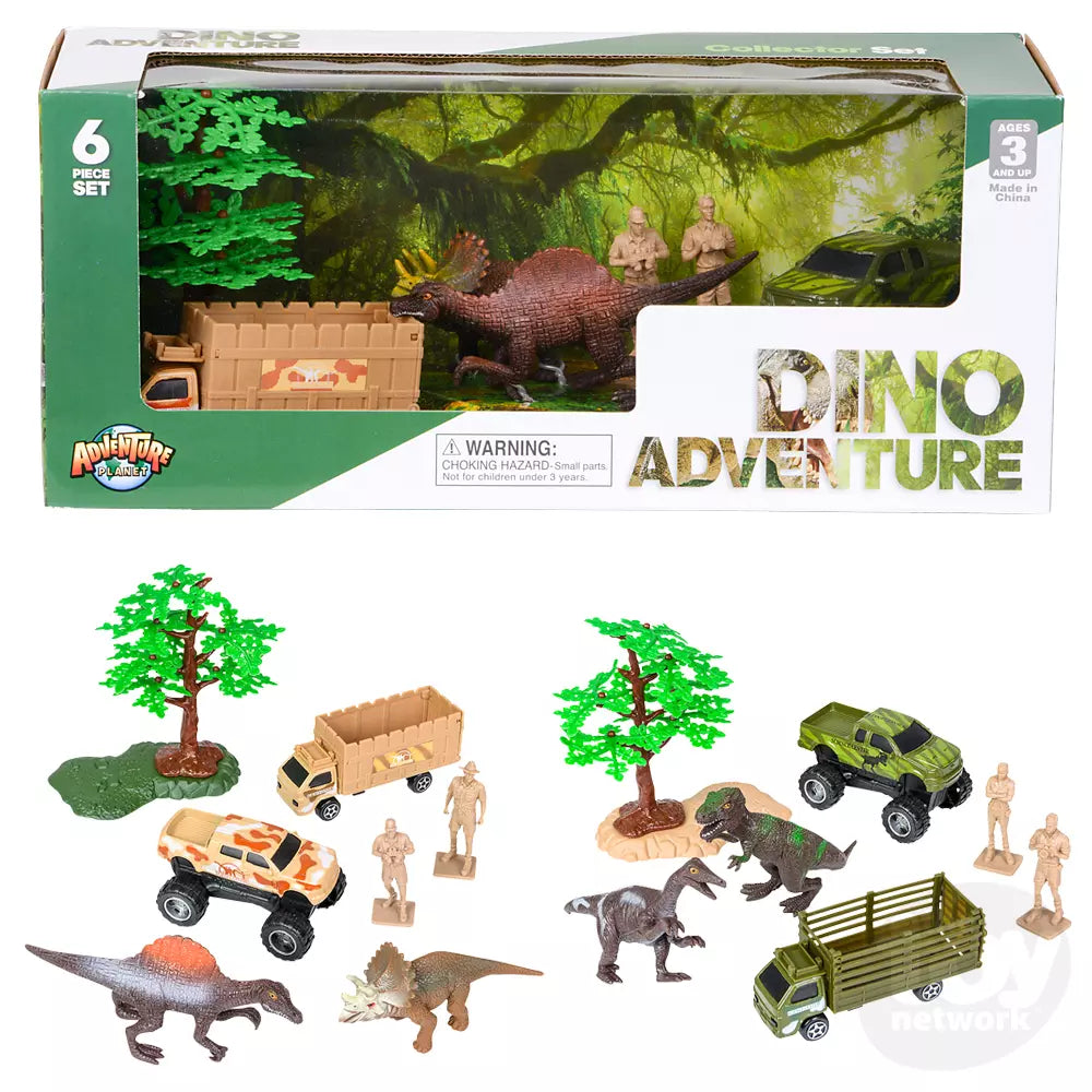 6 PC Dinosaur Playset