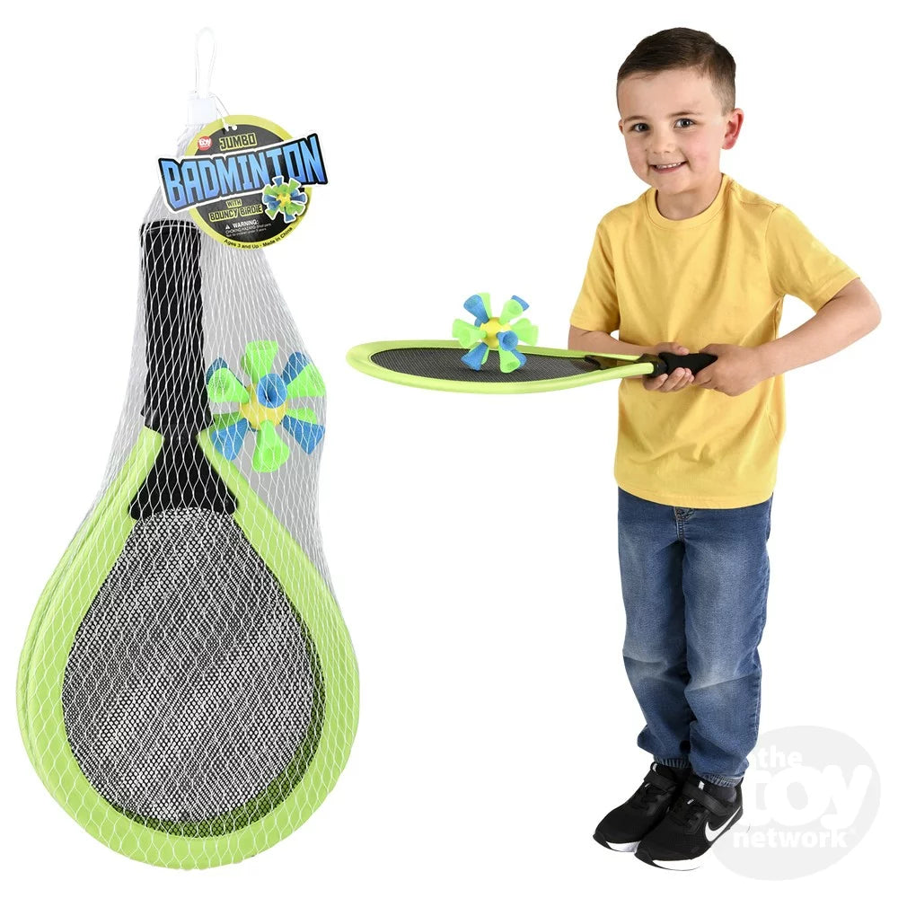 Jumbo Badminton Racket & Bouncy Birdie
