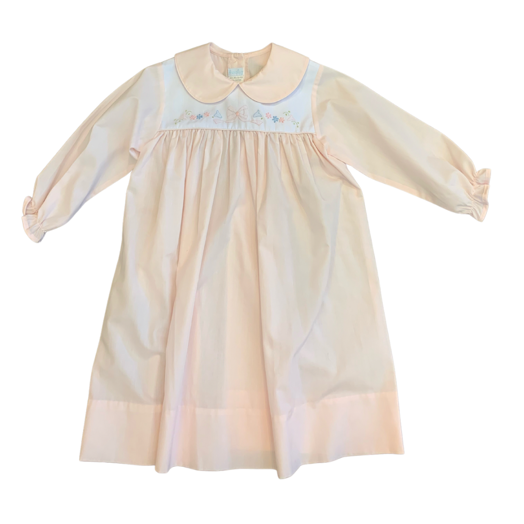 Pink Longsleeve Dress with Bows