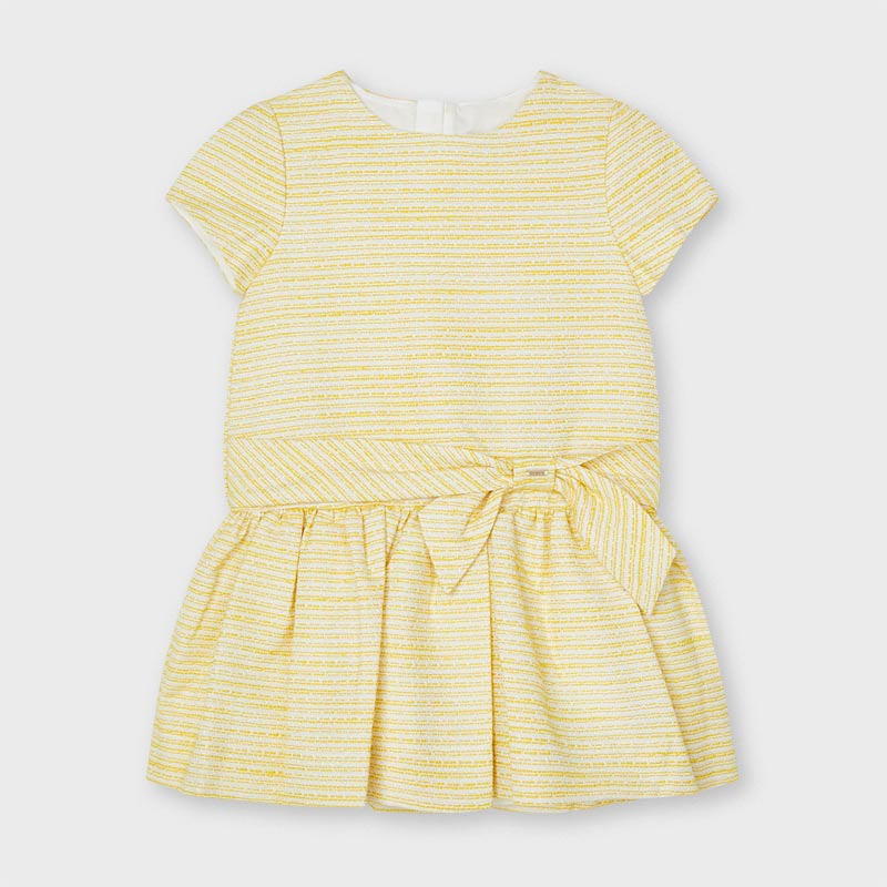 Yellow Tweed Dress