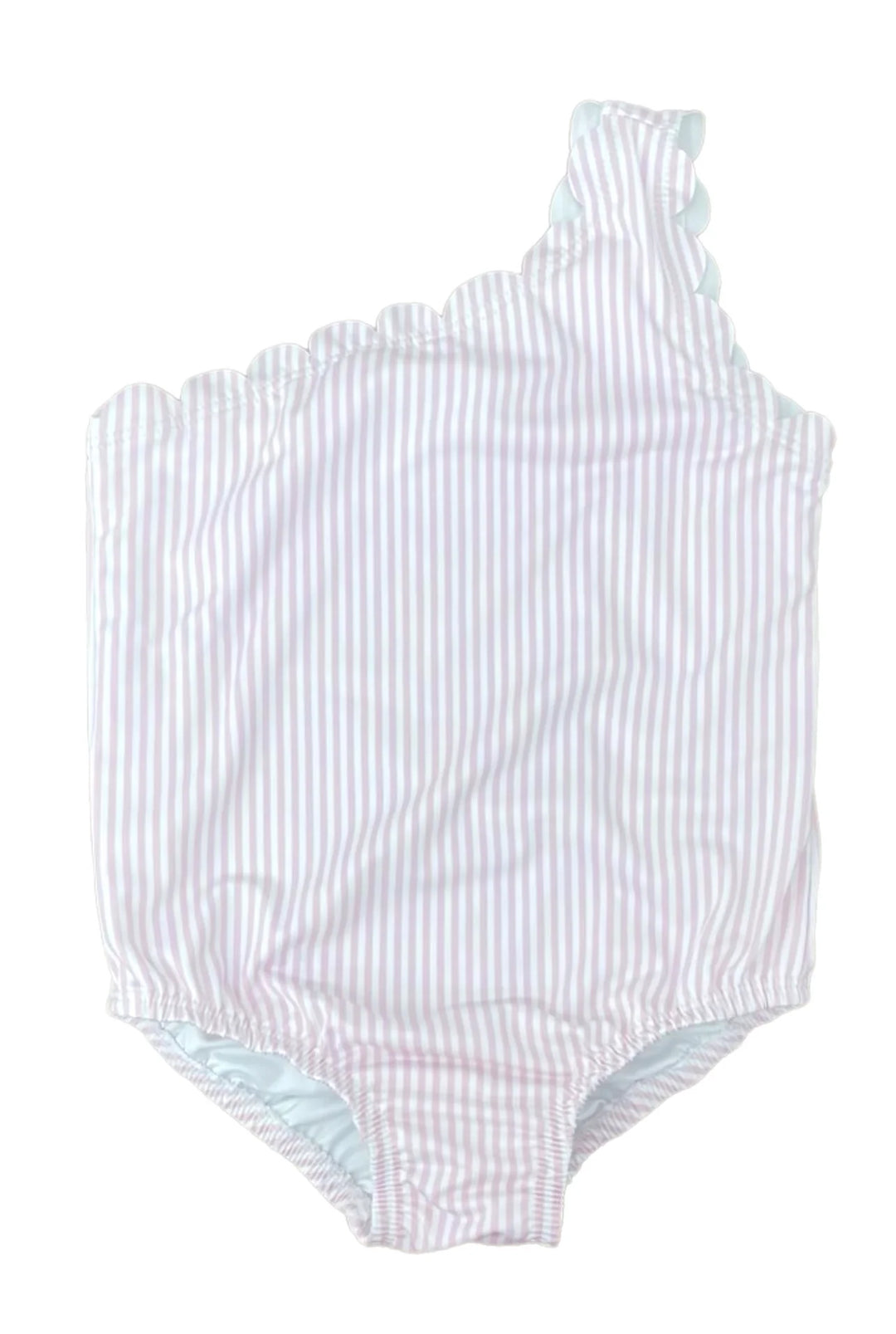 One Piece Scalloped Swimsuit