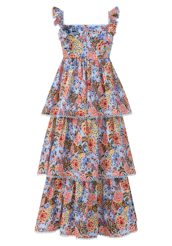 Iliana Cotton Frill Maxi Dress