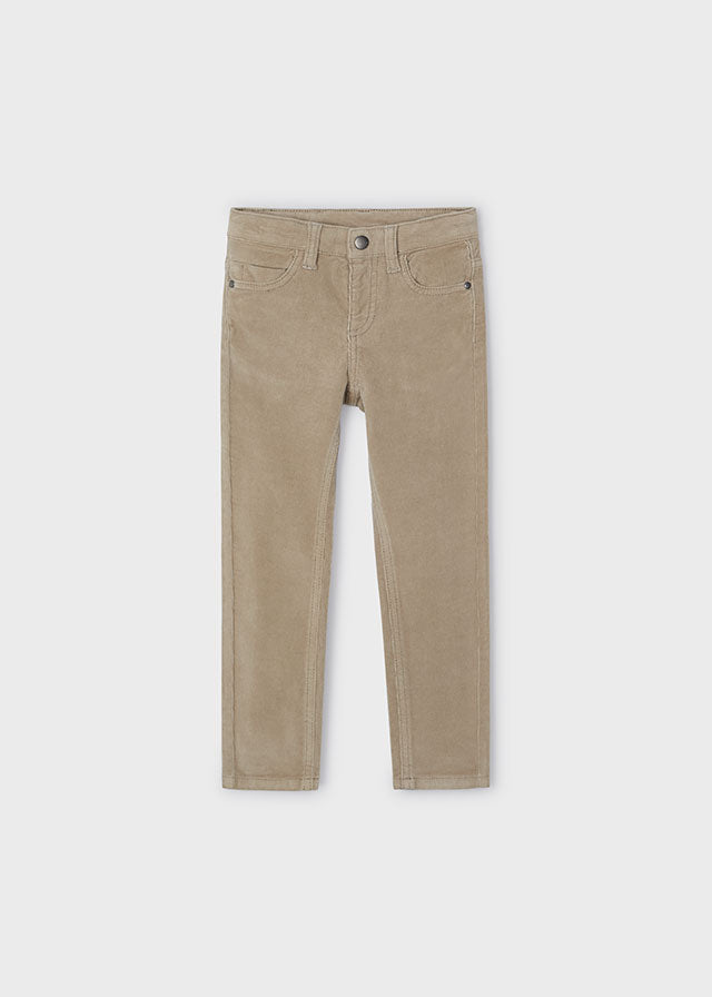 Basic Slim Fit Cord Trousers 5 Pocket