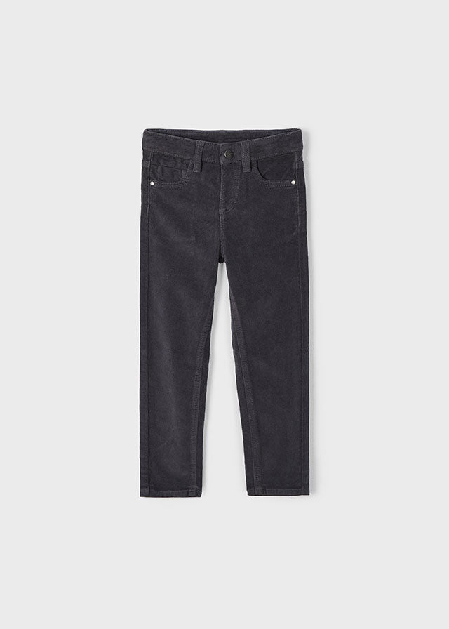 Basic Slim Fit Cord Trousers 5 Pocket