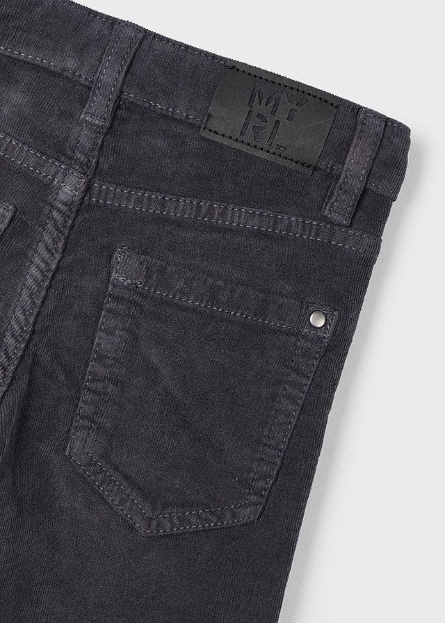 Basic Slim Fit Cord Trousers 5 Pocket