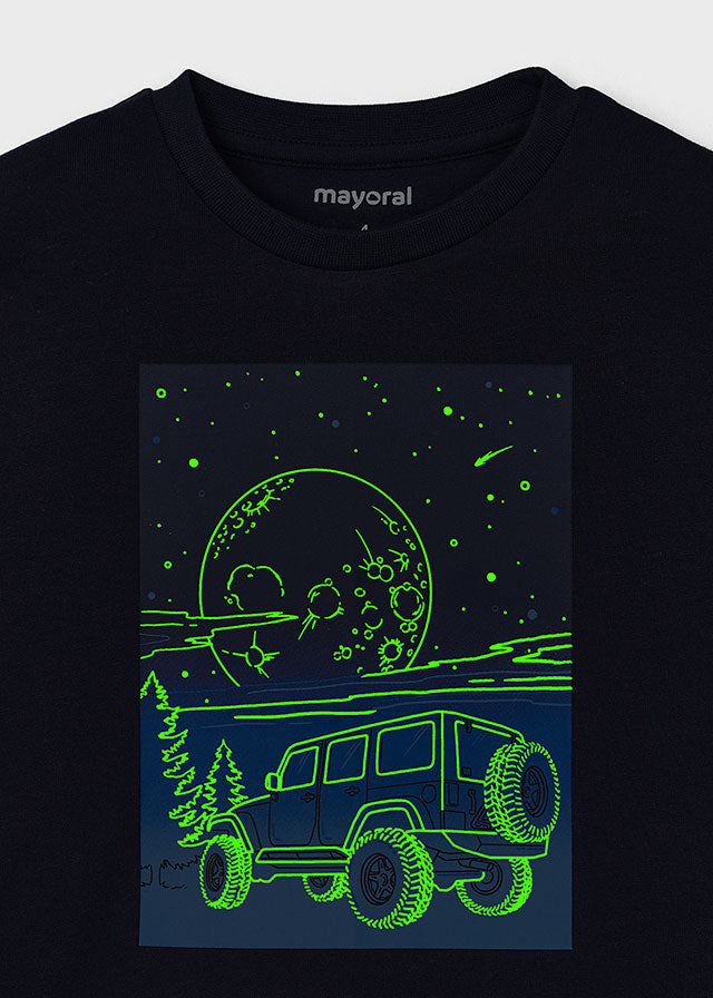 Longlseeve Space T-Shirt Glow in the Dark