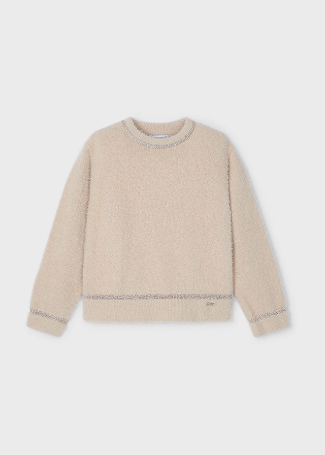 Lurex Trim Sweater