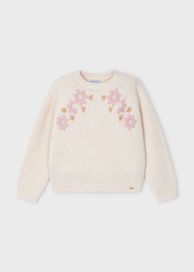 Flower Detail Sweater