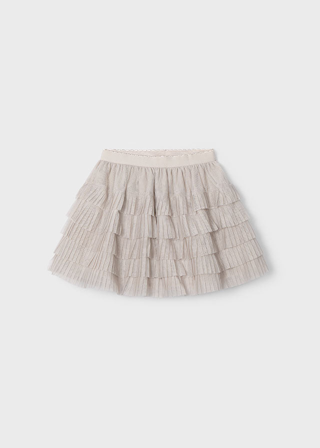 Pleated Tulle Skirt