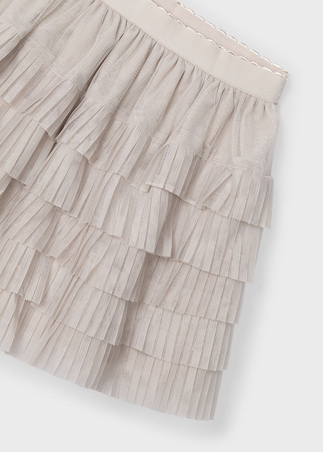 Pleated Tulle Skirt