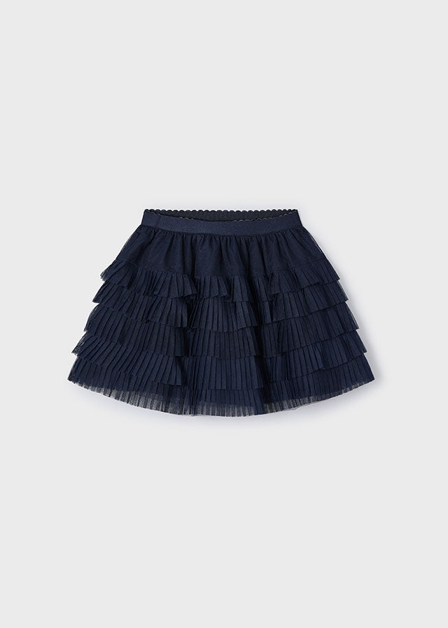 Pleated Tulle Skirt