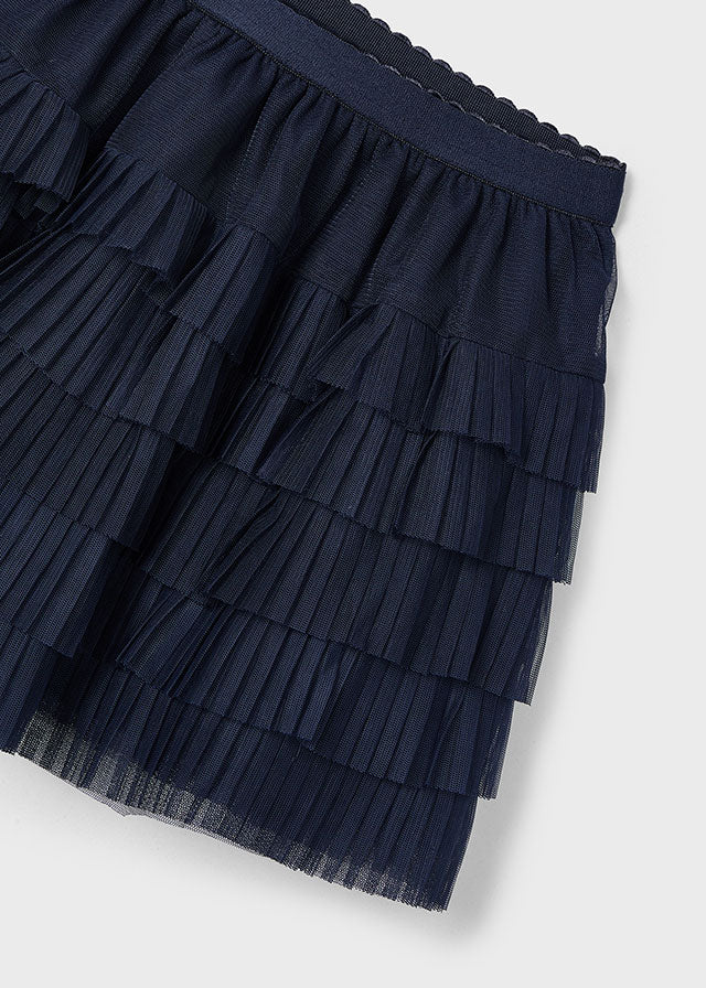 Pleated Tulle Skirt