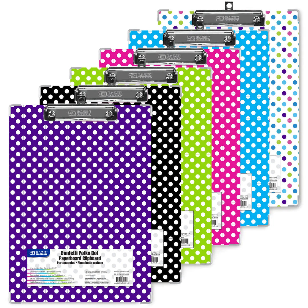 Confetti Polka Dot Standard Clipboard