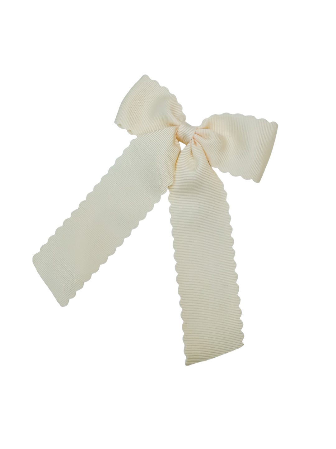 Scalloped Long Tail Bow