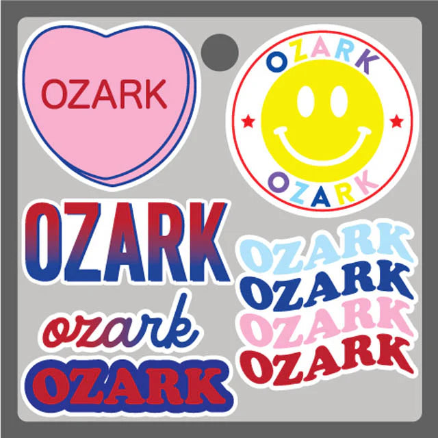 Camp Stickers w/ Smiley Face